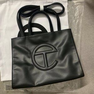 Medium Black Telfar Shopping Bag